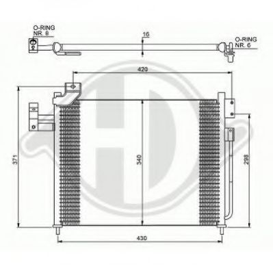 Конденсатор, кондиционер DIEDERICHS 8568001