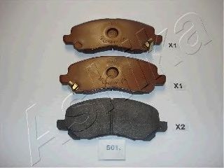 Комплект тормозных колодок, дисковый тормоз ASHIKA 50-05-501