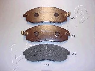Комплект тормозных колодок, дисковый тормоз ASHIKA 50-H0-002