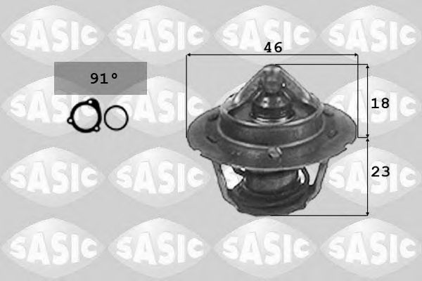 Термостат, охлаждающая жидкость SASIC 3306007