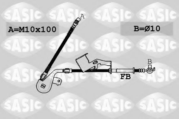 Тормозной шланг SASIC 6600064