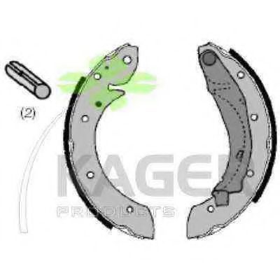 Комплект тормозных колодок KAGER 340242