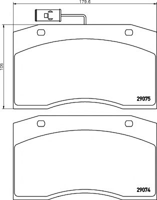 Комплект тормозных колодок, дисковый тормоз DON CVP010