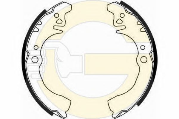 Комплект тормозных колодок GIRLING 5186489