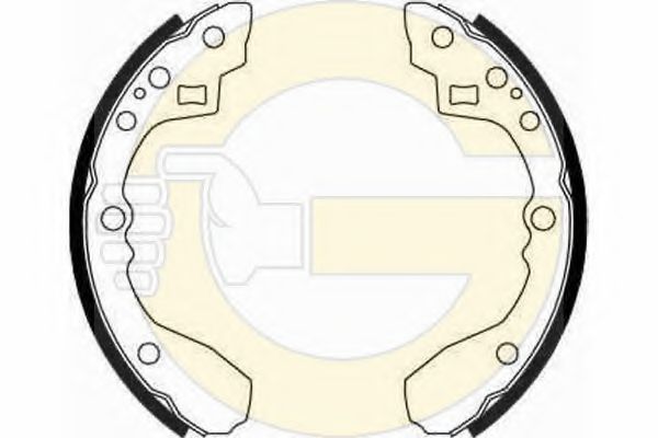 Комплект тормозных колодок GIRLING 5186759