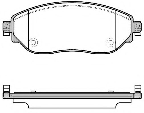 Комплект тормозных колодок, дисковый тормоз KAWE 1617 08