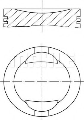 Поршень MAHLE ORIGINAL 009 36 00