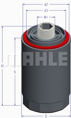 Масляный фильтр MAHLE ORIGINAL OC 1022