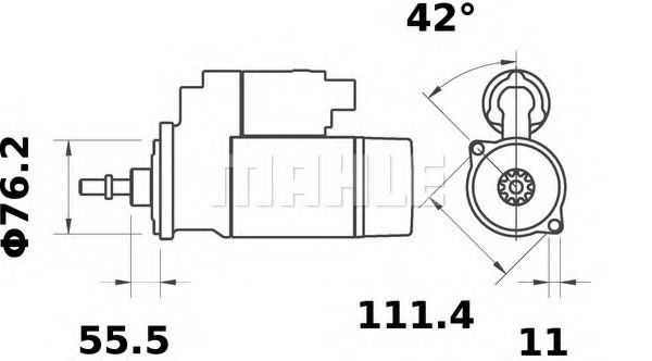 Стартер MAHLE ORIGINAL MS 260