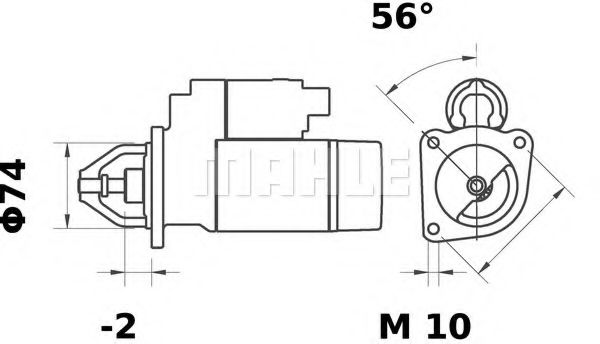 Стартер MAHLE ORIGINAL IS1146