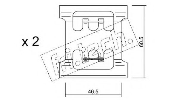 Комплектующие, колодки дискового тормоза fri.tech. KIT.064