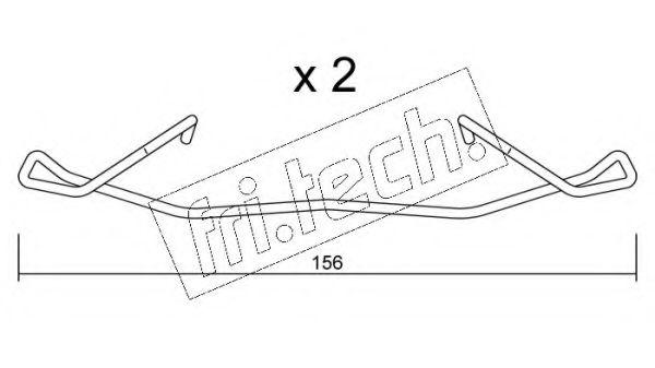Комплектующие, колодки дискового тормоза fri.tech. KIT.094
