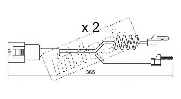 Сигнализатор, износ тормозных колодок fri.tech. SU.180K