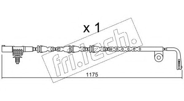 Сигнализатор, износ тормозных колодок fri.tech. SU.228