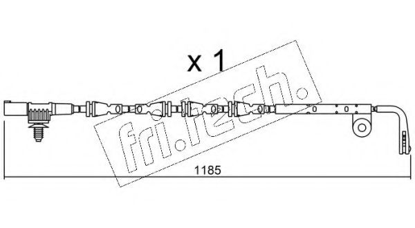 Сигнализатор, износ тормозных колодок fri.tech. SU.229