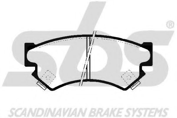 Комплект тормозных колодок, дисковый тормоз sbs 1501224407