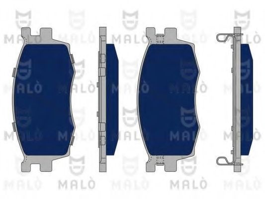 Комплект тормозных колодок, дисковый тормоз MALÒ 1050200