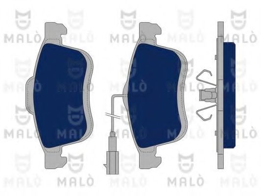 Комплект тормозных колодок, дисковый тормоз MALÒ 1050272