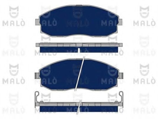 Комплект тормозных колодок, дисковый тормоз MALÒ 1050364