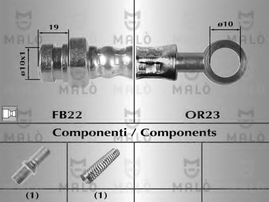 Тормозной шланг MALÒ 8694
