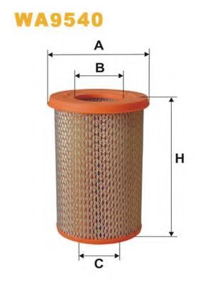 Воздушный фильтр WIX FILTERS WA9540