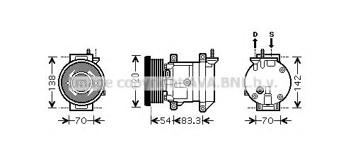 Компрессор, кондиционер PRASCO DWK071