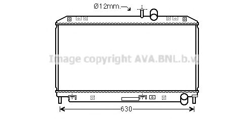 Радиатор, охлаждение двигателя PRASCO MZ2262