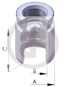 Поршень, корпус скобы тормоза AUTOFREN SEINSA D02568