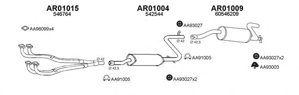 Система выпуска ОГ VENEPORTE 010079