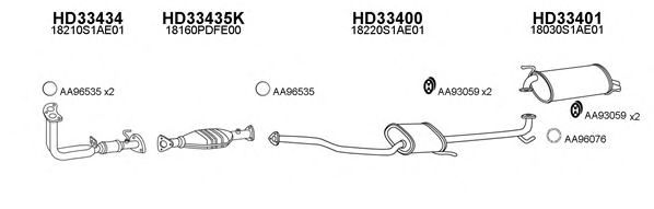Система выпуска ОГ VENEPORTE 330072