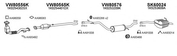Система выпуска ОГ VENEPORTE 600111