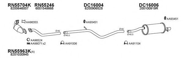 Система выпуска ОГ VENEPORTE 160007