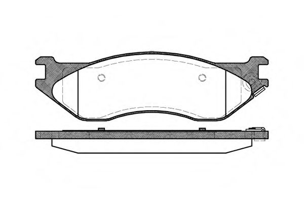Комплект тормозных колодок, дисковый тормоз WOKING P9873.04
