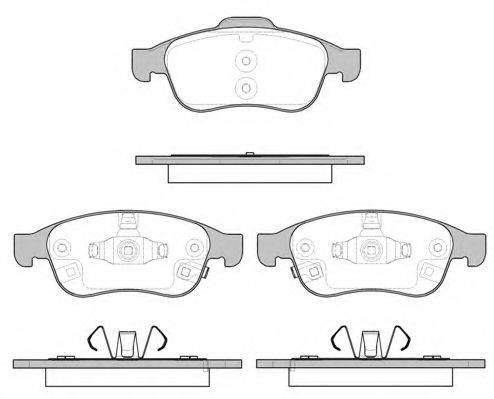 Комплект тормозных колодок, дисковый тормоз WOKING P13483.12