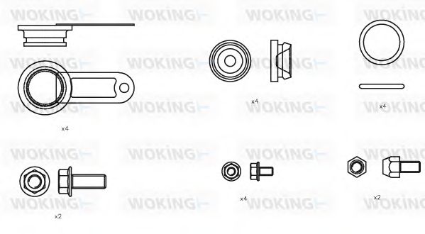 Комплектующие, колодки дискового тормоза WOKING 852700