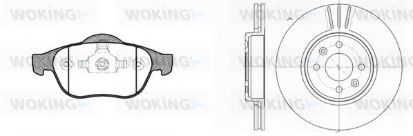 Комплект тормозов, дисковый тормозной механизм BENDIX DP68026