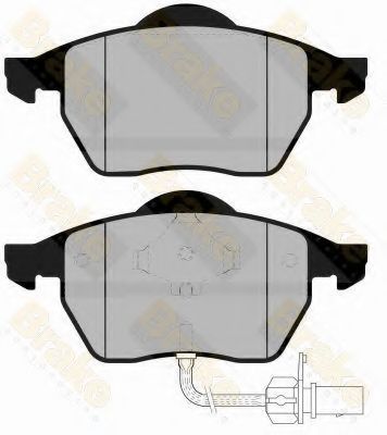 Комплект тормозных колодок, дисковый тормоз Brake ENGINEERING PA1165