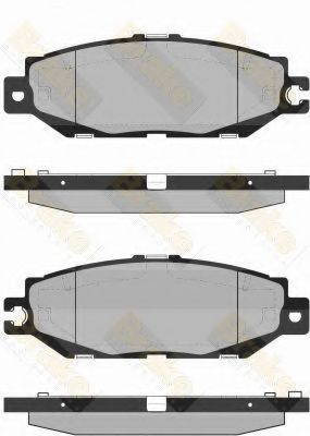 Комплект тормозных колодок, дисковый тормоз Brake ENGINEERING PA1360