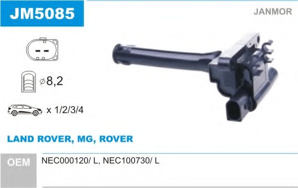 Катушка зажигания JANMOR JM5085