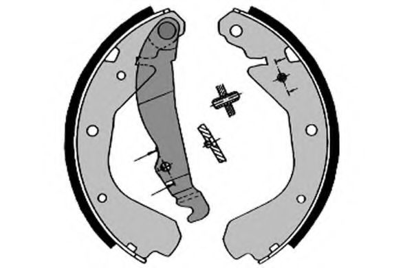 Комплект тормозных колодок, стояночная тормозная система RAICAM 7294RP