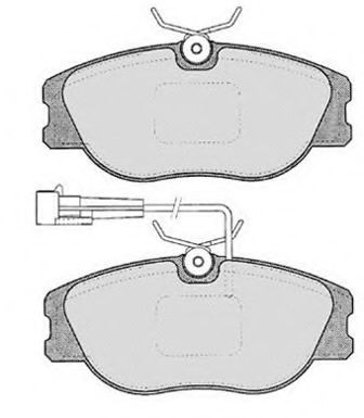 Комплект тормозных колодок, дисковый тормоз RAICAM RA.0352.2