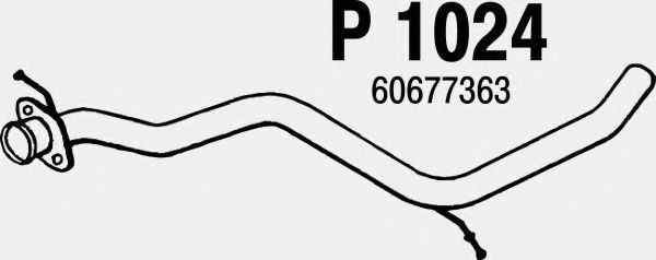 Труба выхлопного газа FENNO P1024