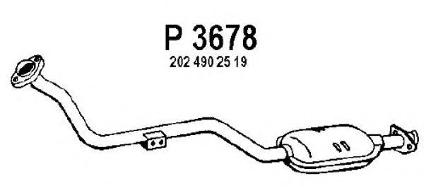 Труба выхлопного газа FENNO P3678