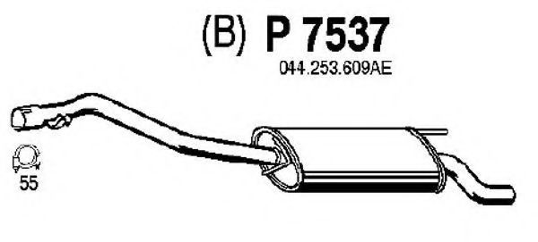 Глушитель выхлопных газов конечный FENNO 7537