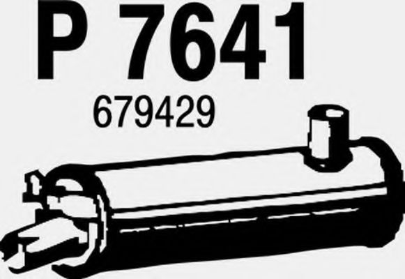 Средний глушитель выхлопных газов FENNO 7641