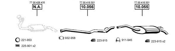 Система выпуска ОГ ASMET RE105800