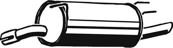 Глушитель выхлопных газов конечный ASMET 05.105