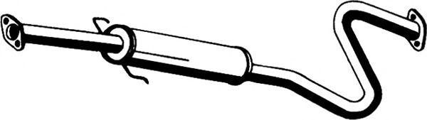 Средний глушитель выхлопных газов ASMET 30002