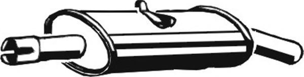 Глушитель выхлопных газов конечный ASMET 04010