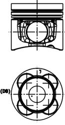 Поршень KOLBENSCHMIDT 101059